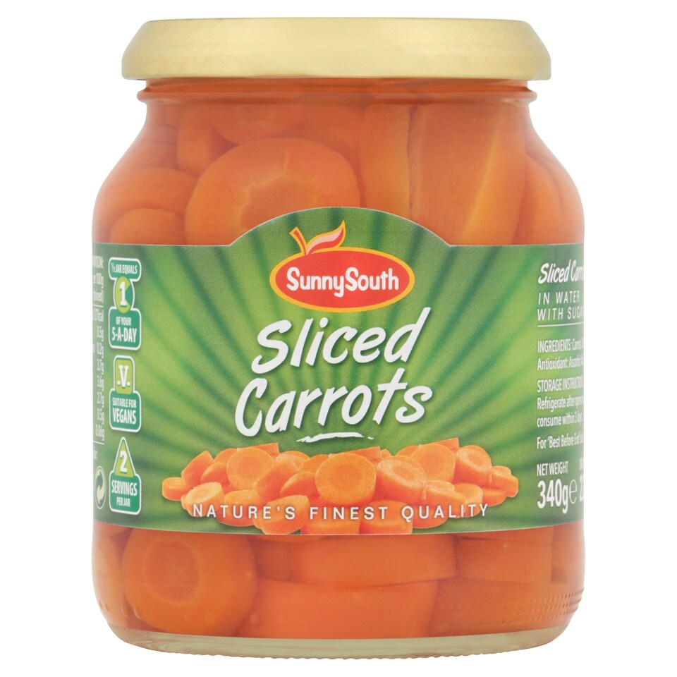Sunny South Sliced Carrots 340G