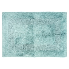 Fox & Ivy Cotton Tencel Bath Mat Ice Blue