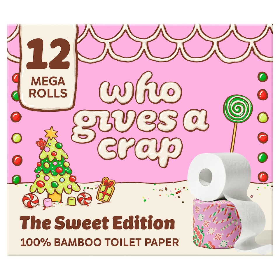 image 1 of Who Gives A Crap Extra Soft Limited Edition Toilet Tissue 12 Mega Rolls