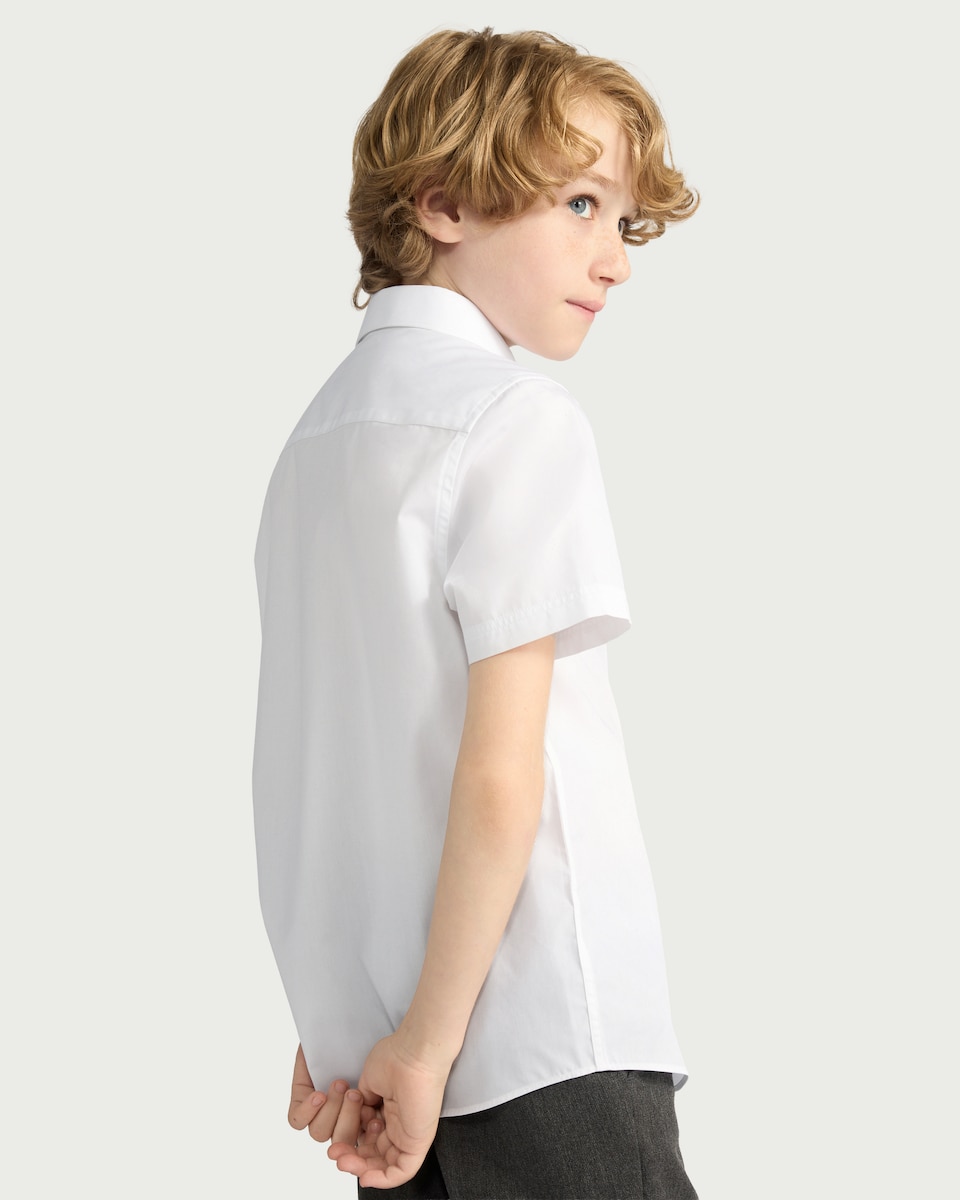 image 1 of F&F Boys School 3-Pack Dressing Made Easy Shirts in White