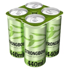 Strongbow Cloudy Apple Cider Can 4x440ml