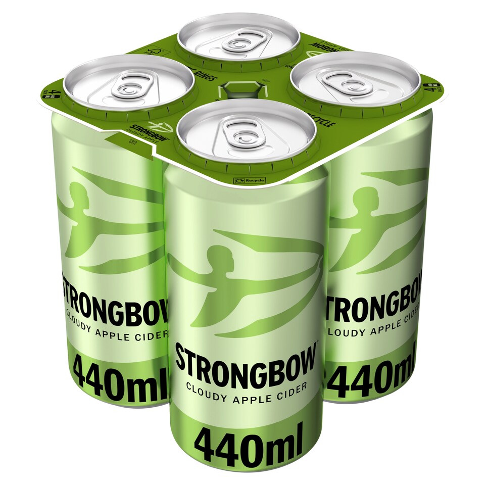 Strongbow Cloudy Apple Cider Can 4x440ml