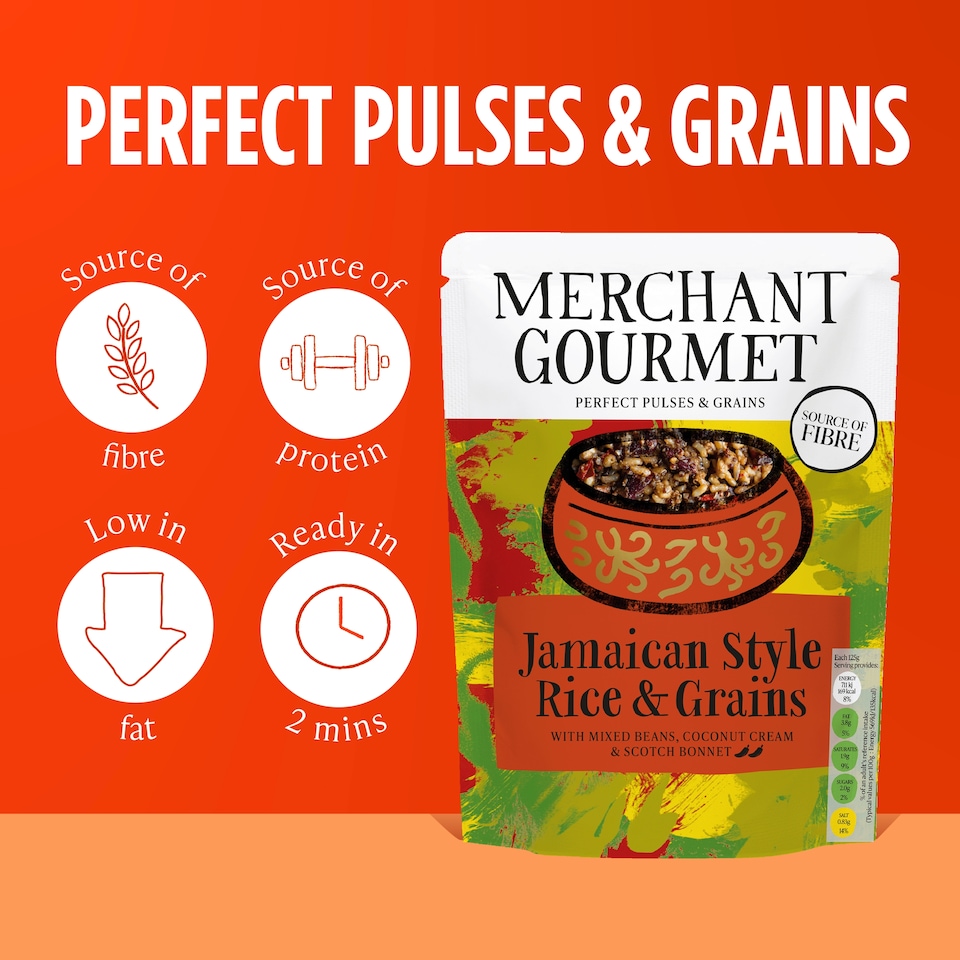 image 1 of Merchant Gourmet Jamaican Grains & Pulses 250G