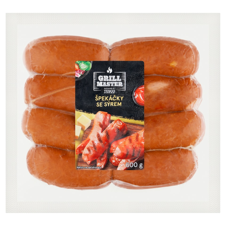 Tesco Grill Master Špekáčky se sýrem 600g