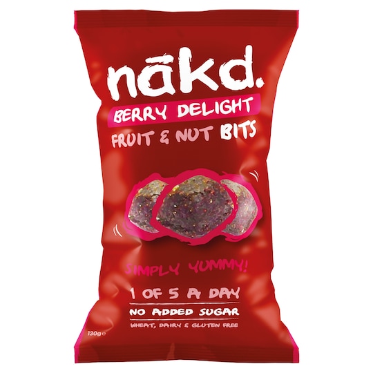 Nakd Berry Delight Bits 130G Tesco Groceries