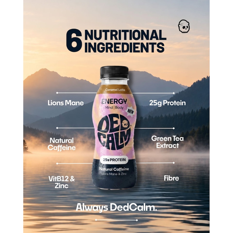 image 1 of DedCalm Protein Energy Drink - Caramel Latte Flavour - 330ml