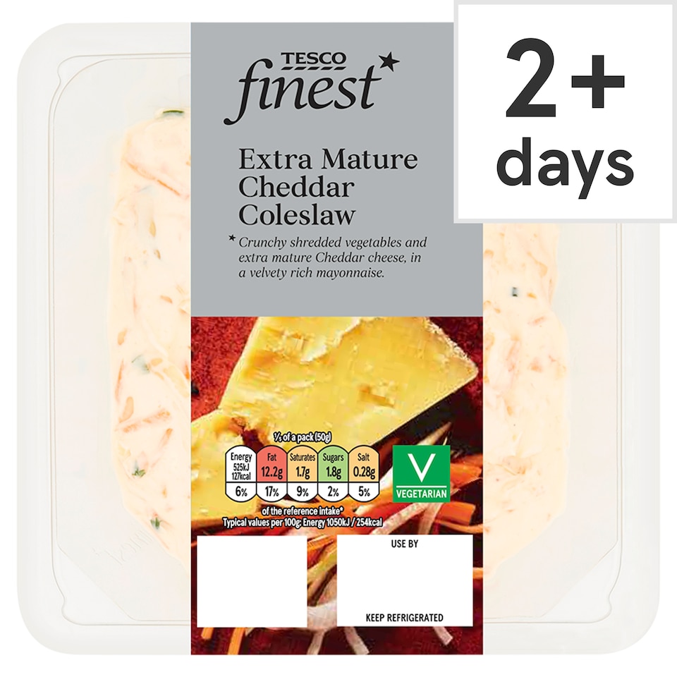 Tesco Finest Extra Mature Cheddar Coleslaw 250g (C)