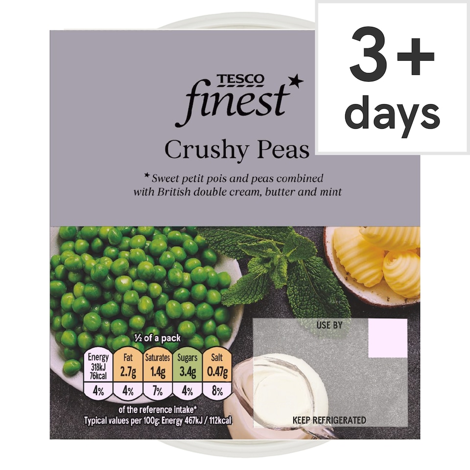 Tesco Finest Crushy Peas 150g