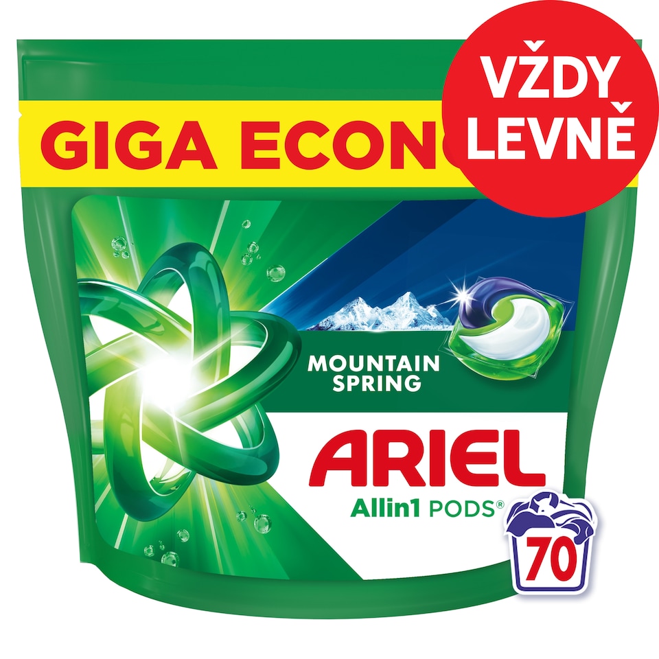 Obrázek 1 pro produkt Ariel Allin1 PODS , Kapsle Na Praní S Tekutým Prostředkem, 70 Praní