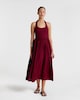 image 2 of F&F Halter Neck Maxi Dress in Red