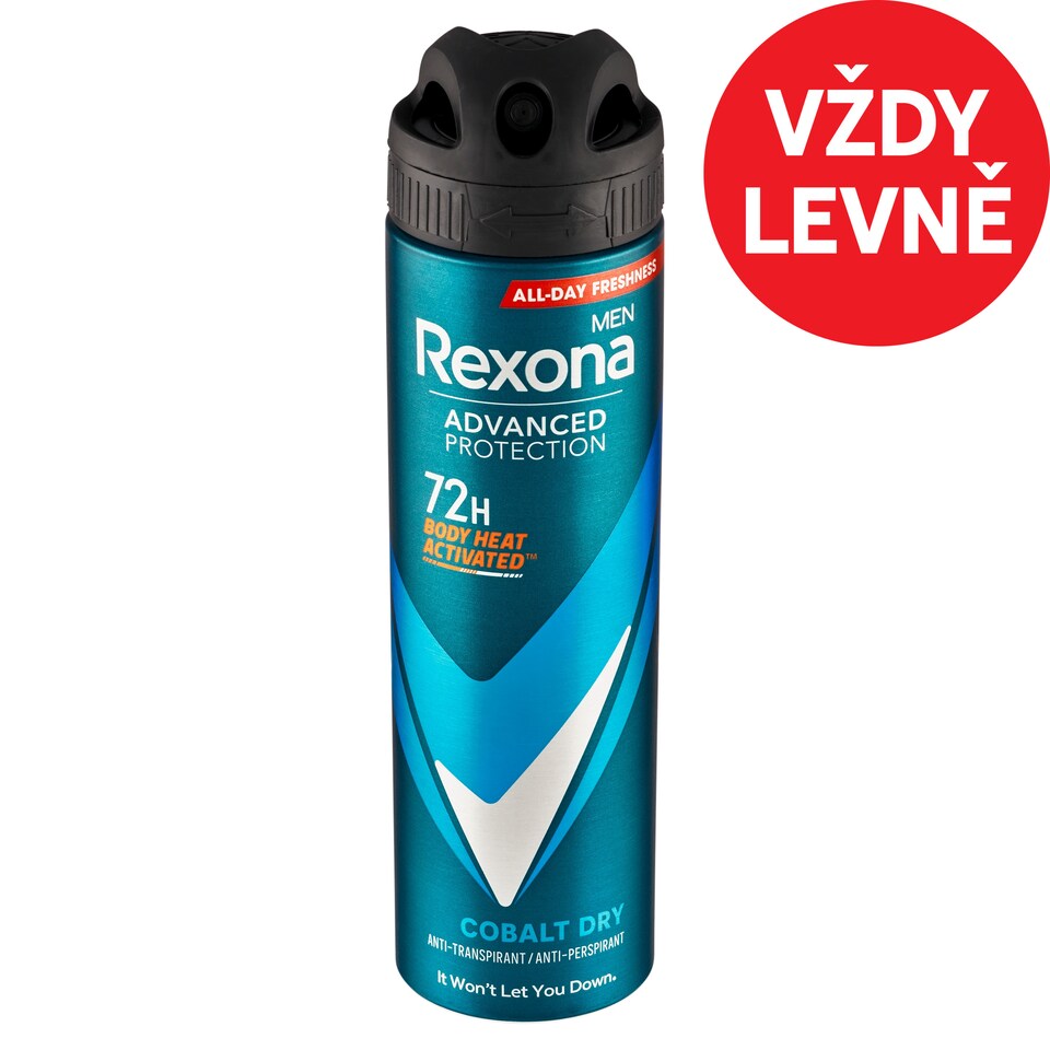 Obrázek 1 pro produkt Rexona men cobalt dry antiperspirant sprej 150ml