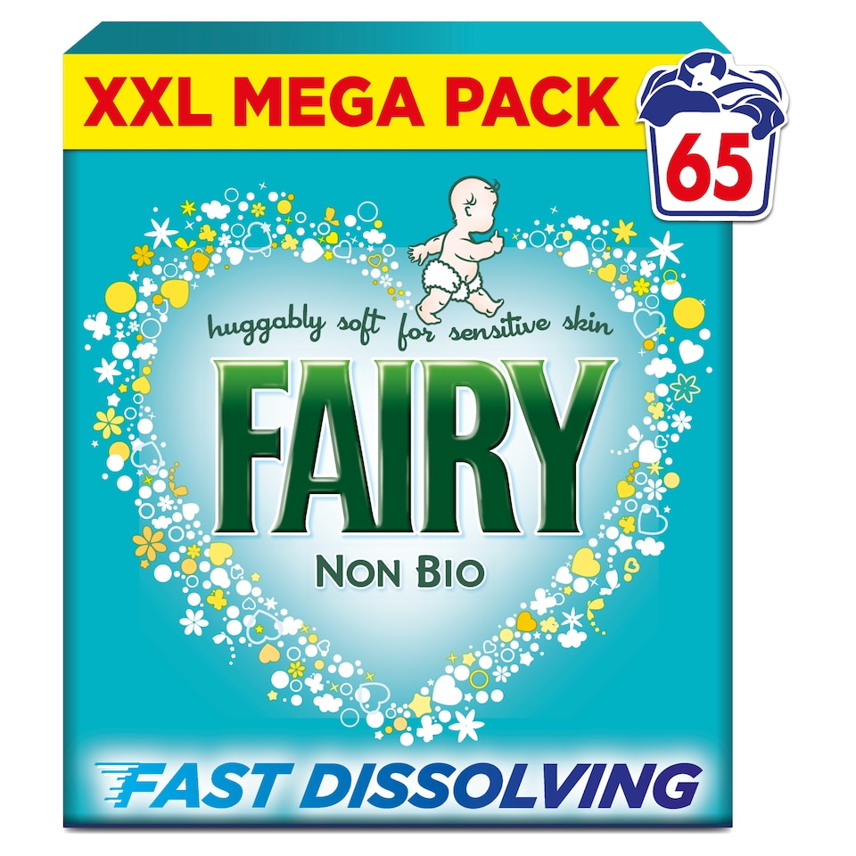 Fairy Non Biological Washing Powder 65 washes 3575g