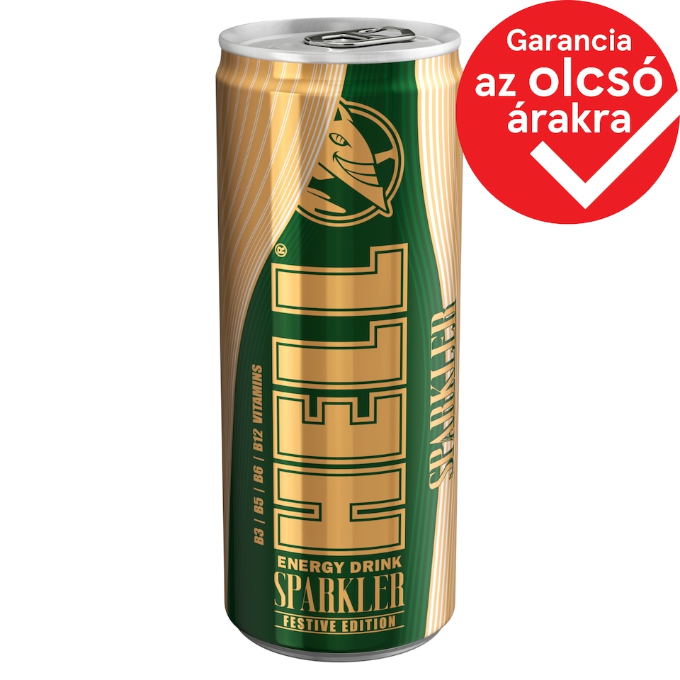 Hell Sparkler szőlőízű, koffeintartalmú, szénsavas, alkoholmentes ital 250 ml 