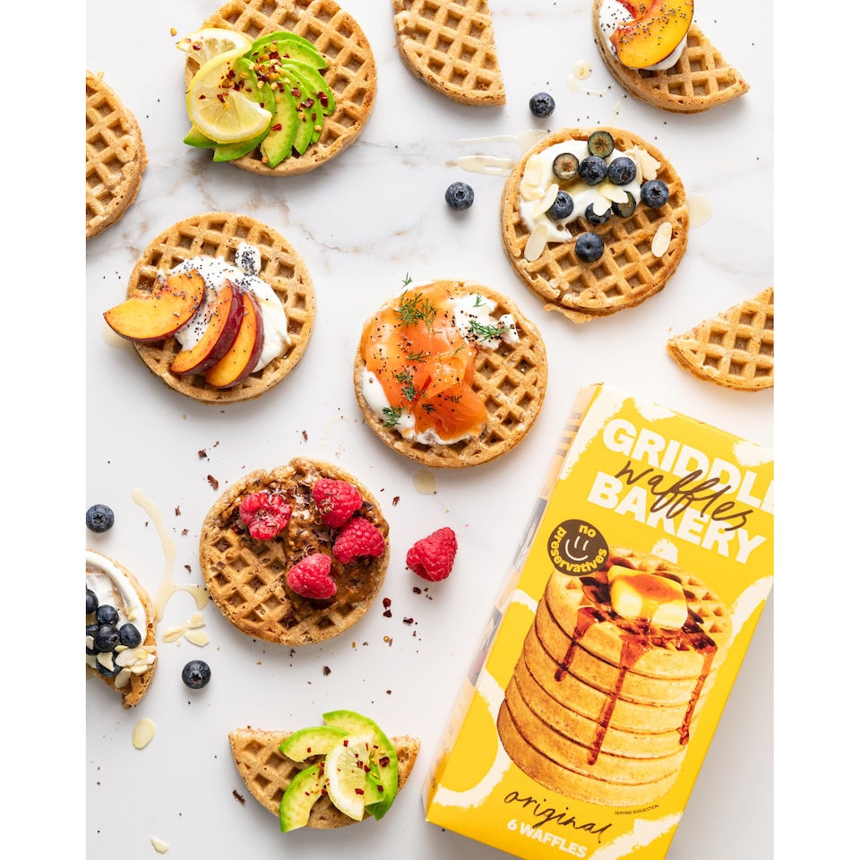 image 1 of Griddle Original Wholegrain Waffles 6 Pack 200g