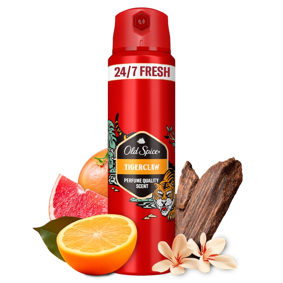 image 1 of Old Spice Tiger Claw Men’s Deodorant Body Spray 200ml