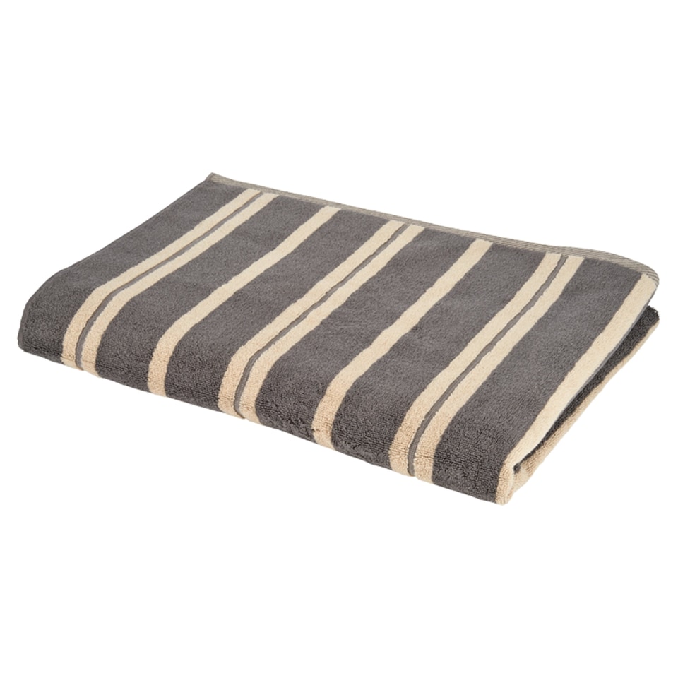 F&F HOME REVERSIBLE STRIPE BATH TOWEL