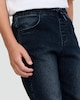 image 3 of F&F Boys Elasticated Waist Jeans in Navy