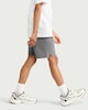 image 3 of F&F Active Boys Cotton Blend Drawstring Shorts in Grey
