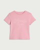 image 4 of F&F Girls Cotton Rich Slogan T-Shirt in Pink