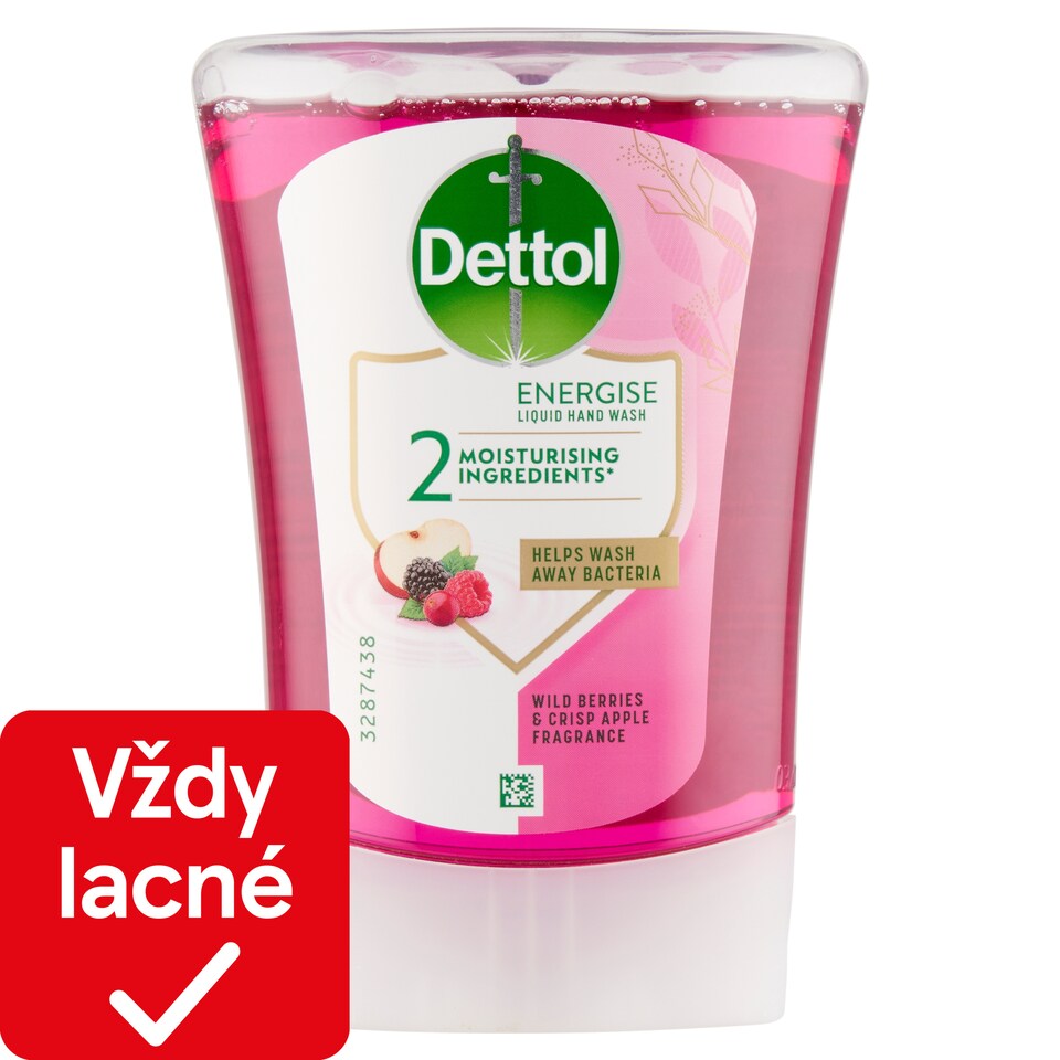 obrázok 1 z Dettol Tekuté mydlo náplň do bezdotykového dávkovača vôňa lesného ovocia 250 ml