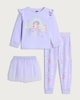 image 1 of Peppa Pig 3-Piece Best of Friends Pyjama Set in Lilac