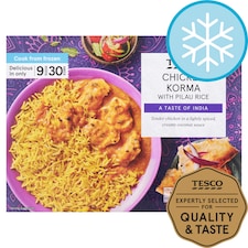 Tesco Chicken Korma With Pilau Rice 400G