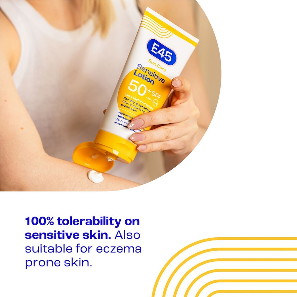 image 1 of E45 Sun Care Sensitive Lotion SPF50+ 180ml