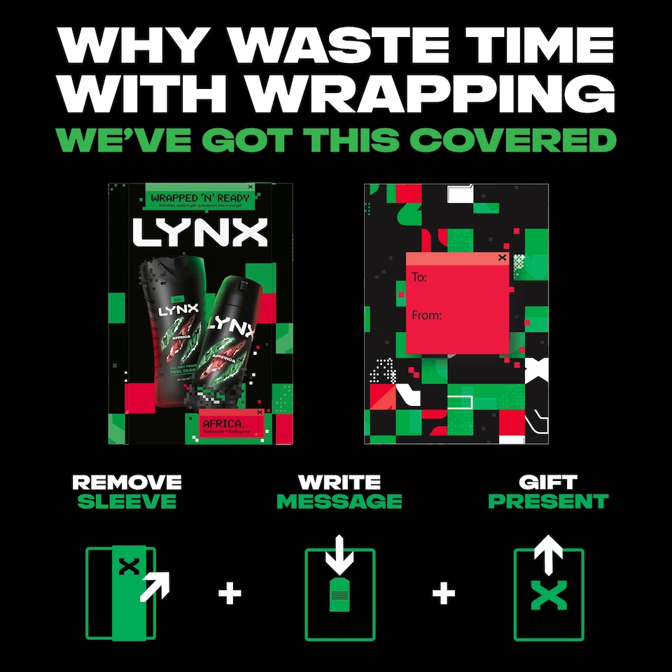 image 1 of  Lynx Africa Body Wash & Body Spray Duo Gift Set