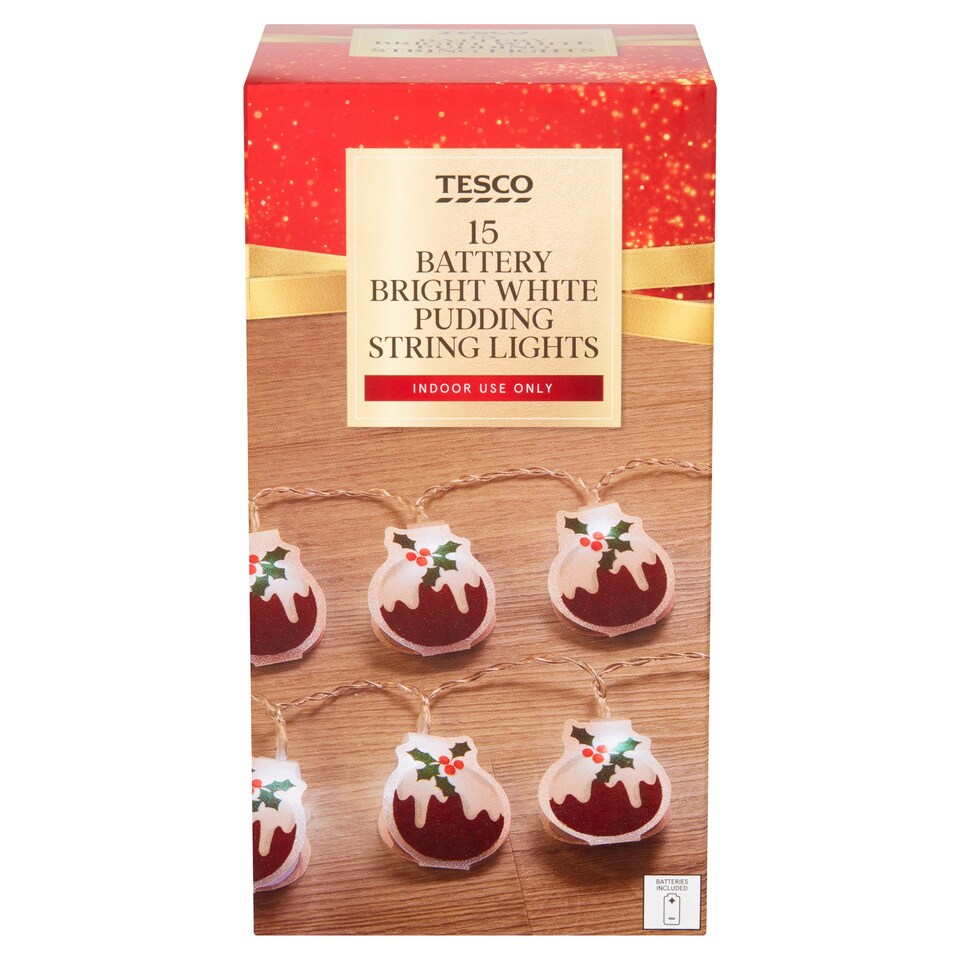 Tesco 15 Pudding String Lights