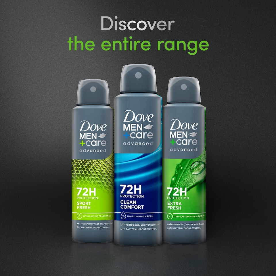 image 1 of Dove Men+Care Sport Fresh 72h Antiperspirant Deodorant 150ml
