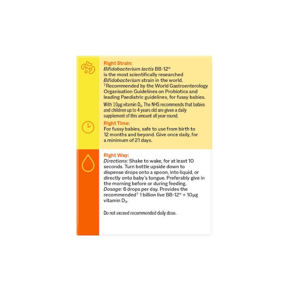 image 1 of SMART STRAINS for Fussy Babies 8ml