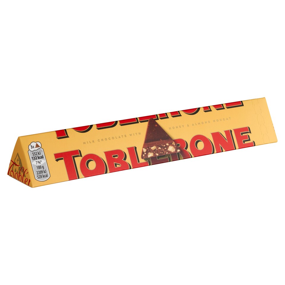 Toblerone tejcsokoládé mézzel és mandulával 100 g  1. kép