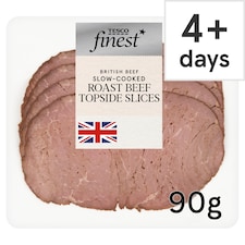 Tesco Finest Slow Cooked Roast Beef Topside Slices 90g