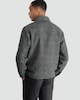 image 3 of F&F Check Print Zip Up Jacket with Wool in Grey