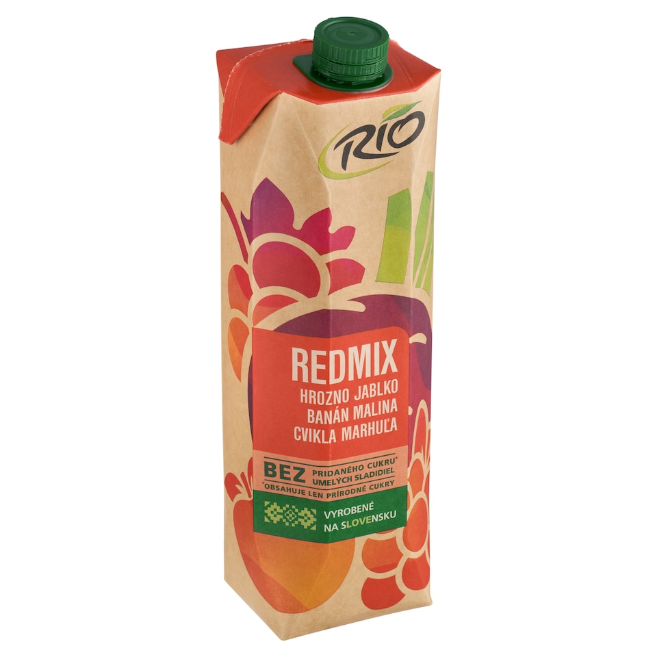 obrázok 1 z Rio Redmix hrozno jablko banán malina cvikla marhuľa 1 l
