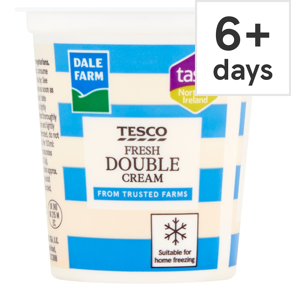 Tesco British Double Cream 125Ml