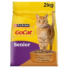 GO-CAT Senior Chicken Dry Cat Food 2kg