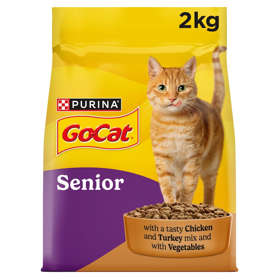 image 1 of GO-CAT Senior Chicken Dry Cat Food 2kg