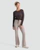 image 2 of F&F Active Modal Rich Drawstring Hem Long Sleeved Yoga Top in Brown