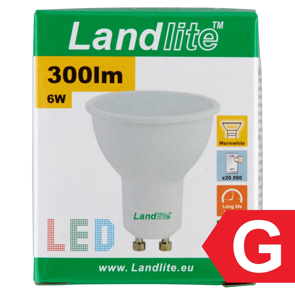image 1 of Landlite GU10 300 lm 6 W 3000K LED Lamp