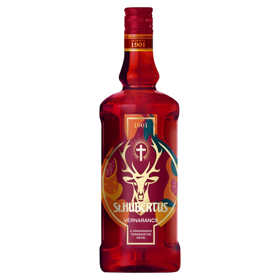St. Hubertus vérnarancs gyógynövénylikőr 32% 0,5 l