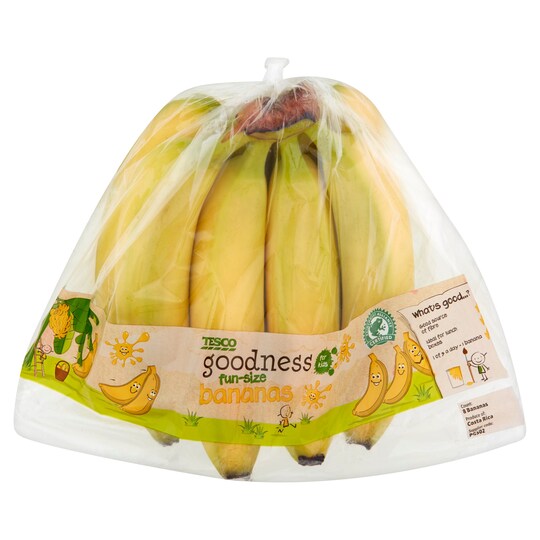 Tesco Goodness FunSize Bananas Tesco Groceries