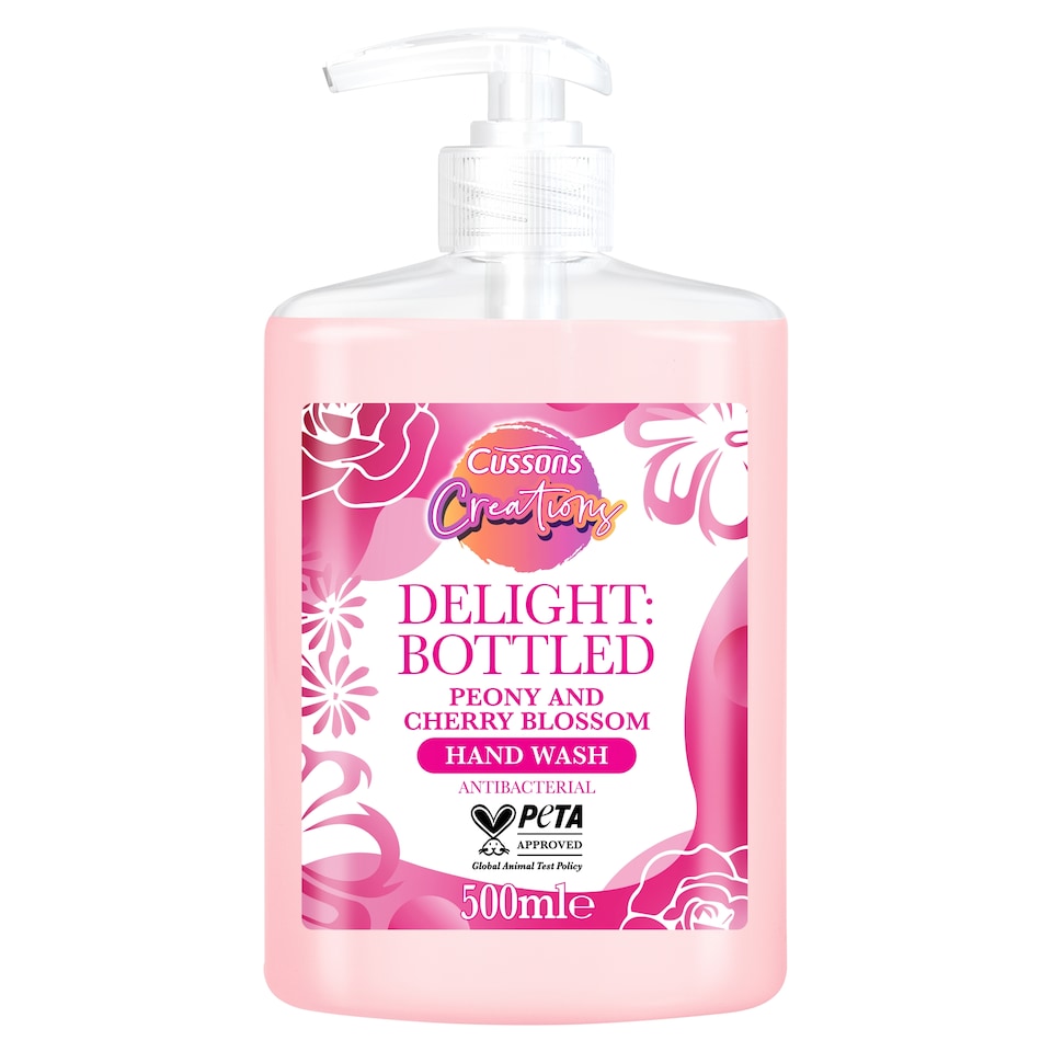 image 1 of Cussons Creations Hand Wash - Peony and Cherry Blossom 500ml