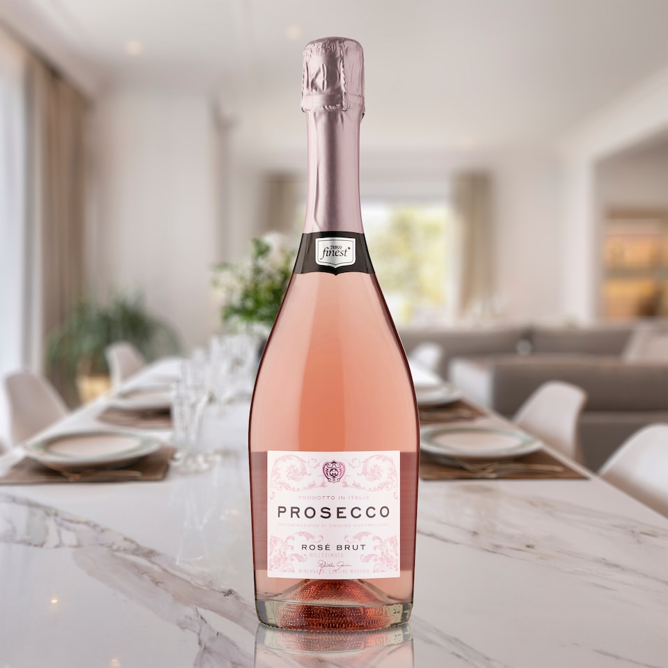 image 1 of Tesco Finest Prosecco Rosé D.O.C. Sparkling Brut Wine 750 ml