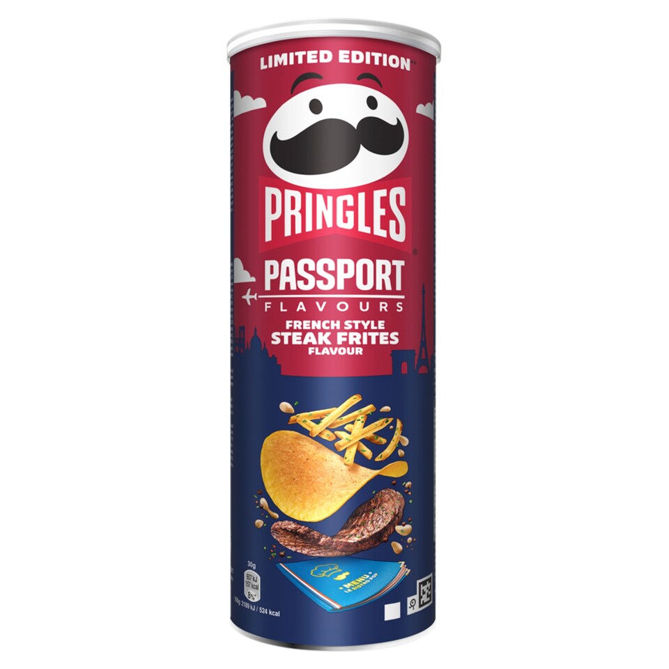 Pringles Passport Flavours French Style Steak Frites Flavour 165 g