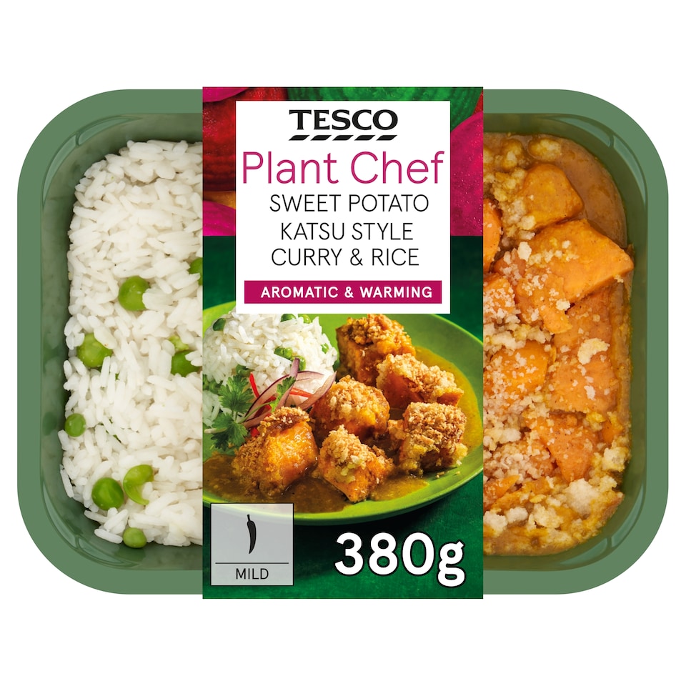 Tesco Plant Chef Sweet Potato Katsu Style Curry 380G