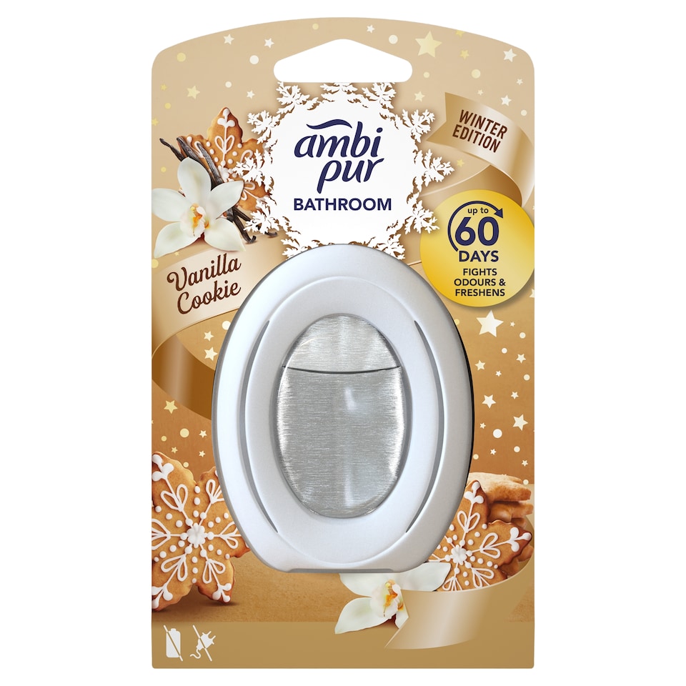 Ambi Pur Folyamatos Fürdőszobai Légfrissítő,Küzd A Szagok Ellen És Frissítő Illatú,Vanilla Cookie1db