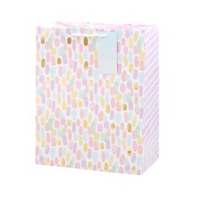 TESCO PASTEL GOLD DASH LARGE BAG