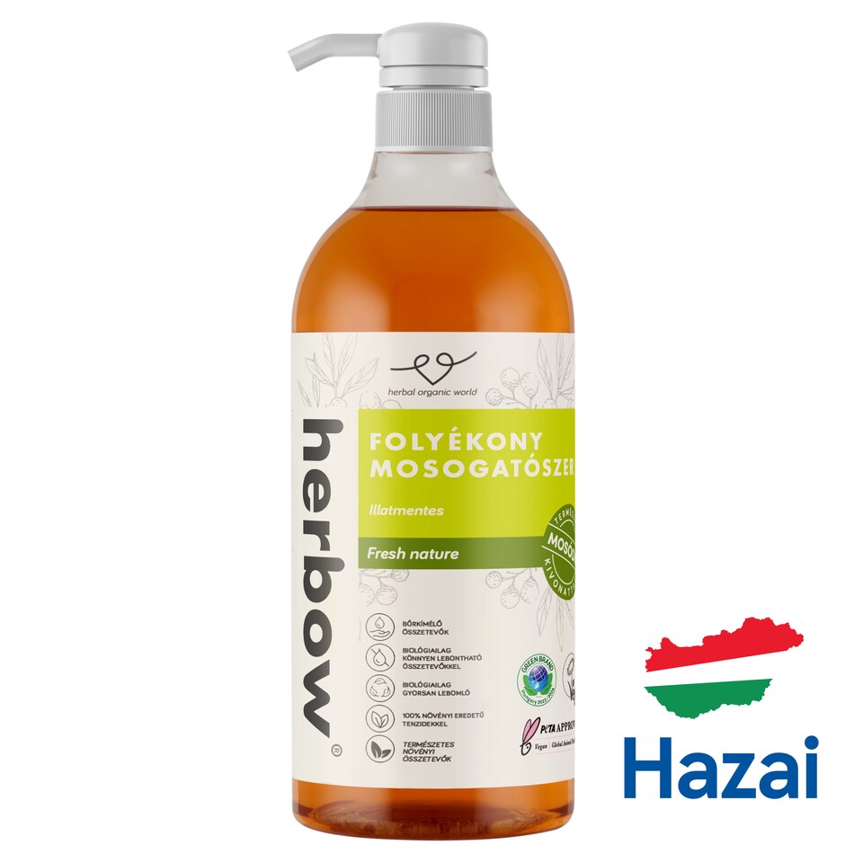 Herbow Fresh Nature Fragrance-Free Liquid Dishwashing Detergent 500 ml