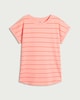 image 4 of F&F Pure Cotton Striped T-Shirt in Multi Orange